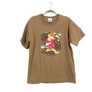 Vintage Walt Disney World Grumpy Short Sleeve Graphic Tee Sz Large 90s Y2K